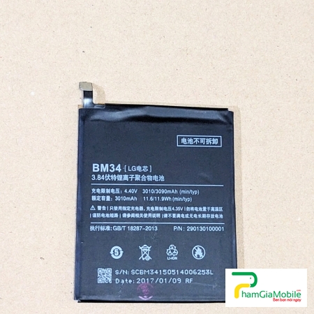 Pin Xiaomi Mi Note Pro Mã BM34 New Chính Hãng Giá Rẻ